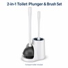 2-in-1 Toilet Plunger & Brush Set for Bathroom Cleaning –