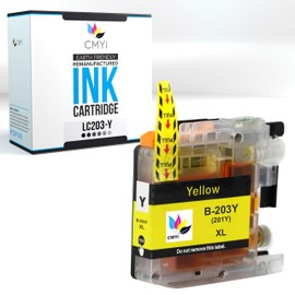 CMYi LC203 Yellow Replacement Ink Cartridge for Brother DCP-J4120DW, MFC-J4320DW, J4420DW, J460DW, J4620DW, J4625DW, J480DW, J485DW, J5320DW, J5520DW, J5620DW, J5625DW, J5720DW, J680DW, J880DW, J885DW