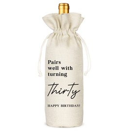 Socive - Bolsas de vino de 30 cumpleaños, regalos de 30 años, regalos de 30 cumpleaños de 1994 para hombres y mujeres, regalo de 30 cumpleaños para ella, regalo para fiesta de 30 cumpleaños, bolsas de