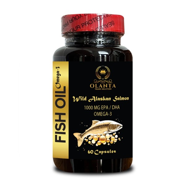 OLANTA TRADE SOLUTION Wild Alaskan Salmon Oil – Natural Omega