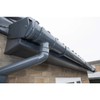 4 x Anthracite Grey Half Round Fascia Gutter Brackets, Freeflow