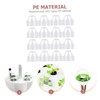 Levemolo 150Pcs Transparent Humidity Domes for Hydroponic Plants Protective Planter