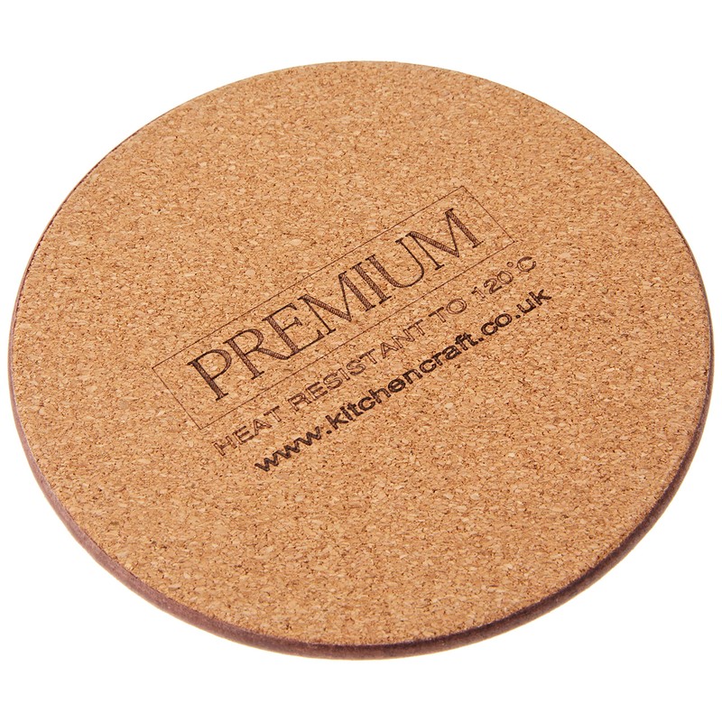 Creative Tops C000279 Cork-Backed Coasters Set with Printed Gold Impressions