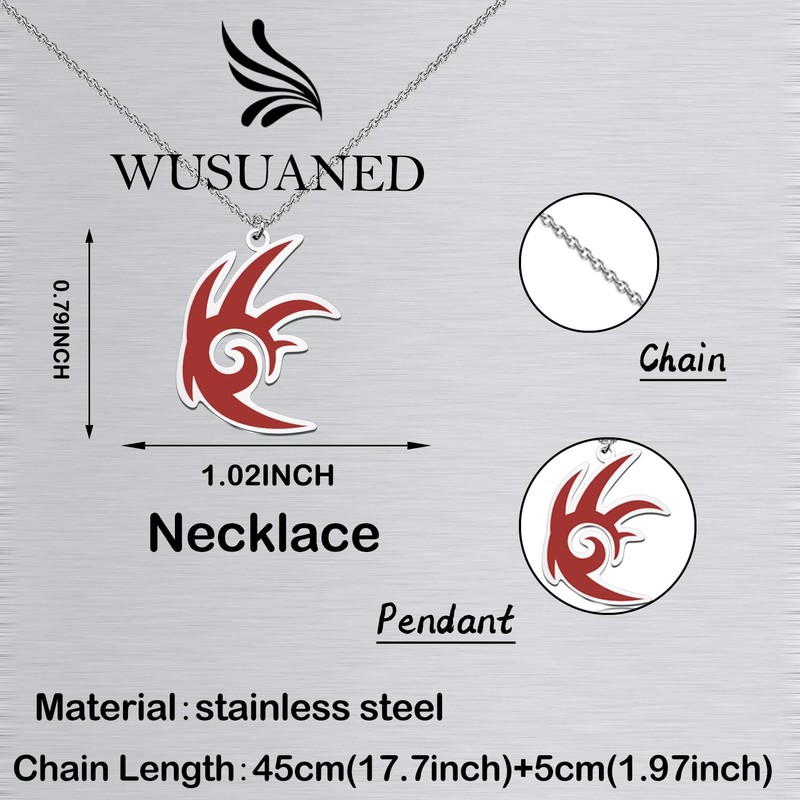 WUSUANED Shadw Necklace Game Inspired Necklace Hedgehog Game Lover Gift