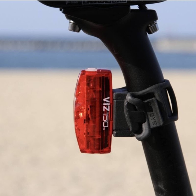 CatEye Unisex's Viz 150 Rear Light Bicycle, Red, One Size