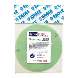 Eagle U193-1535 6 inch DRY Super Buflex Discs - 7 Holes - GREEN (K2000) - (Job-Pak) - 4 Discs/Pack
