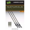 Fox Naturals Submerged Leaders 40lb 75cm - 3 Carp Rigs