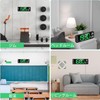 Qecyd Digital Clock, Wall Mounted, Large, Multi-Purpose Use, Alarm Clock,