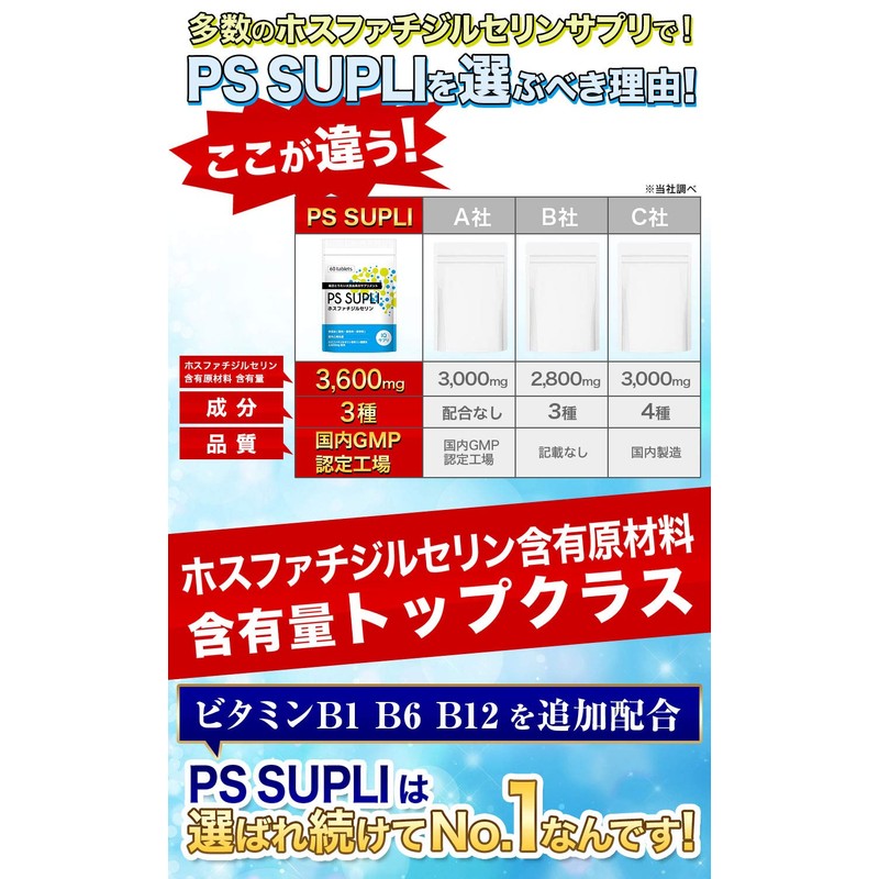 Phosphatidylserine PS Supplement, Vitamin, PS SUPLI, 0.4 oz (120 mg)