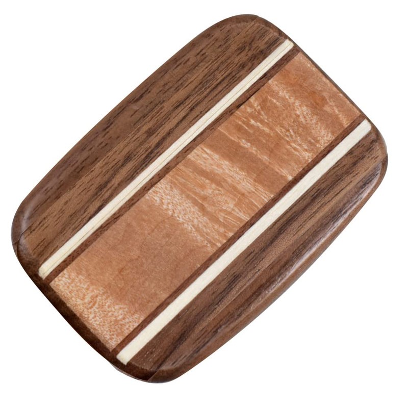 American Made Pocket-Sized Pill Box (Standard Size) - Walnut Wood