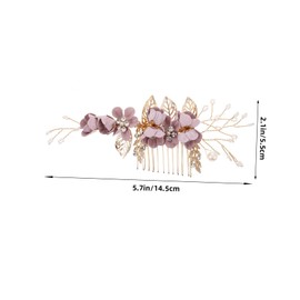 Baluue Bridal Hair Comb Pearl and Accents Elegant Wedding Hair Accessories for Brides and Bridesmaids Lightweight Side Combs for Various Wedding Hairstyles