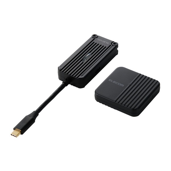 Elecom DH-CW4K110EBK Wireless HDMI Transmitter and Receiver Set, Wireless, USB