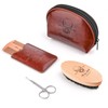 Menesia Beard Brush and Comb set, Boar Bristle Hair Beard