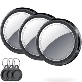 Key Finder KeyFinder with Find My, Bluetooth Item Finder for Key/Luggage/Bags, 1 Year Standby Time, Black