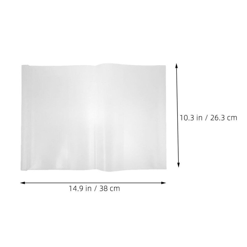 TEHAUX 20pcs Clear Book Covers B5 16k Plastic Sleeve Cover
