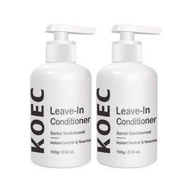 KOEC Bodyworks Leave-in Conditioner lInstant Hydration & Anti-Frizz Simple, Natural, Effective. Shampoo Moisturizer onion rosemary shampoo shampoo hair growth Cleanser Haircare black hair dye shampoo - Specification: 2PCS