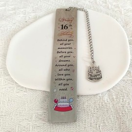 16 Birthday Gifts Bookmarkers for 16 Year Old Girls Boy Behind You All Your Memories Book Marks for Son Booklovers 16 Yrs Old Birthday Gifts for Sister 16th Birthday Gift