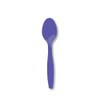 Creative Converting Touch of Color Premium 24-Count Plastic Spoons, Purple