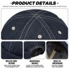 Croogo Denim Docker Hat Brimless Beanie Hat Retro Worker Skull