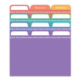 Jot & Mark Recipe Card Dividers - 24 Tabs per Set, Works with 4x6 Inch Cards, Helps Organize Recipe Box (Rainbow) - Tab Divider