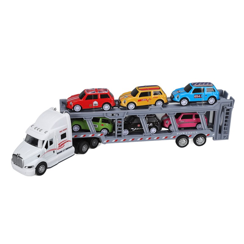 1:48 Carrier Truck Toy Model Alloy Detachable Six Car Kids