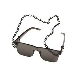 Urban Classics Unisex 105 Chain Sunglasses, blk/blk