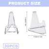 30 Pieces Mini Clear Easel Stands, Clear Mini Coin Display