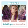 Runature Extensiones Cabello Humano 25gr 16in 10pz Púrpura