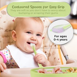 Silicone Suction Plate for Baby - 100% Food Grade Silicone Divided Plate | Toddler Self Feeding Training Suction Plate Set | BPA-Free, Microwave & Dishwasher Safe Stay Put Plates (Sage)