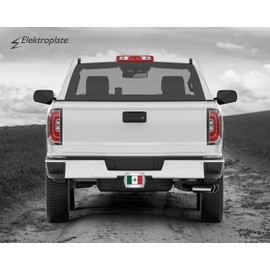 Elektroplate Mexico Flag All Metal Chrome Hitch Cover for Trucks and SUVs | Fits Standard 2" Trailer Hitch Receivers | Premium Weatherproof