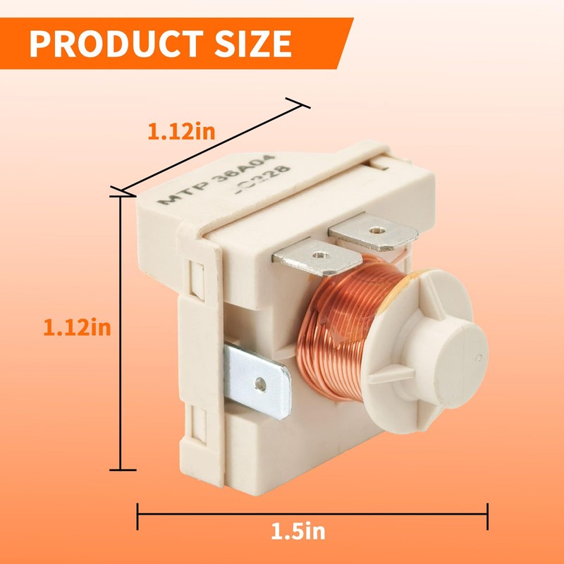 WR07X10084 Refrigerators Compressor Start Relay Compatible with GE Refrigerators