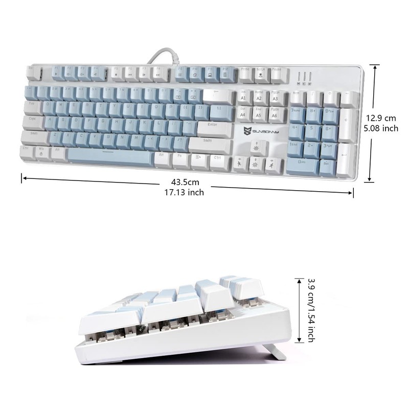 Merdia Mechanical Keyboard Gaming Keyboard | Blue Switch, Blue Color