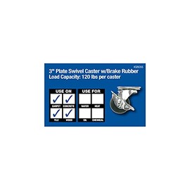 Waxman 4326355 Caster Swivel 3"