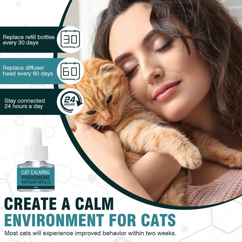 Cat Pheromones Calming Diffuser Refill 6 Pack Enhanced Pheromone Refills