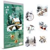 Dwpetzo Precut Winter Journaling Stickers Book for Women, Woods in