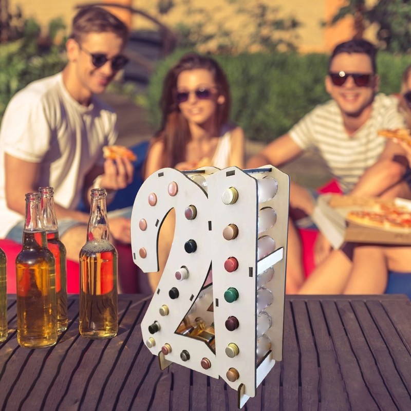 Wooden Wine Bottle Rack 21 st Birthday Wine Stand Holder