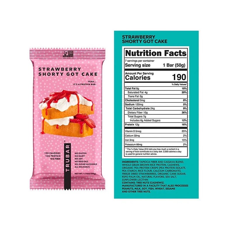 TRUBAR Plant Based Protein Bar, Variety Pack, 14 ct.