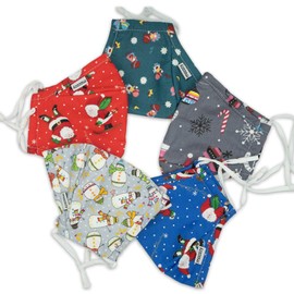 Fundas protectoras de tela de algodón reutilizables de 3 capas de calidad premium (mix3-5 unidades)