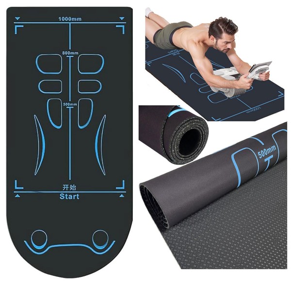 Exercise Equipment Mat with Storage Bag for Ab Roller Wheel