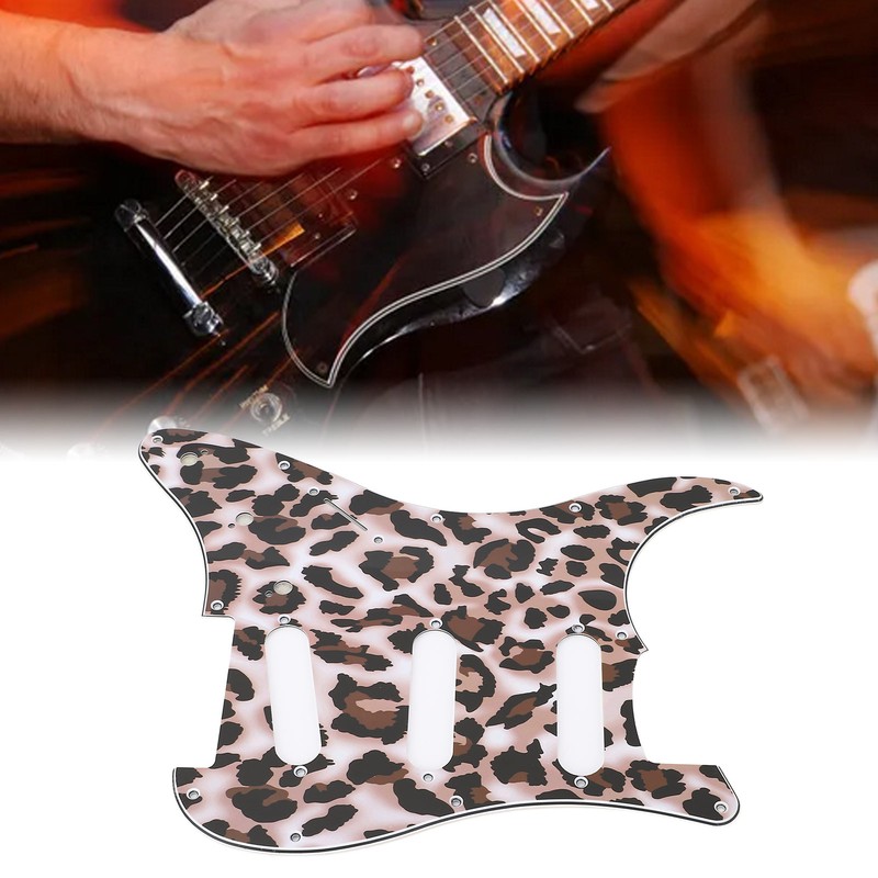 Guitar Left Hand Pickguard PVC 3 Layers Protective Decorative Guitar