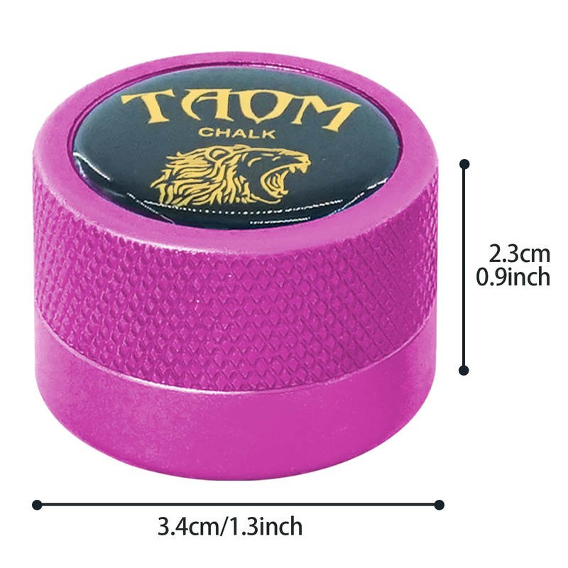TAOM Round Shaped Pool Chalk Holder, Portable Pool Chalk Cubes,