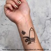 4 x 'Decorative Surfboards' Temporary Tattoos - Water Resistant, Skin-Safe,