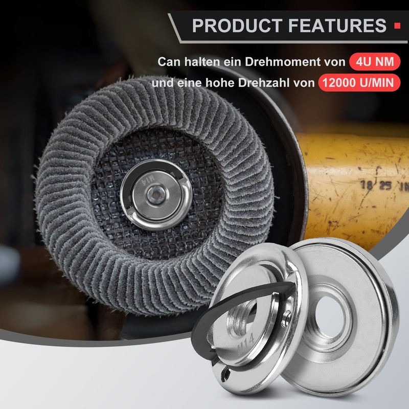 CPROSP 2-Piece Quick Release Nut for Angle Grinder M14 with