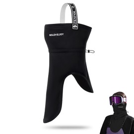 Neck Warmer Neckerchief Tube Scarf Men & Women Winter Elastic Multifunctional Scarf Non-Slip Headband Tube Scarf Wind-Resistant Neck Warmer for Outdoor Cycling Ski Motorcycle Running, black