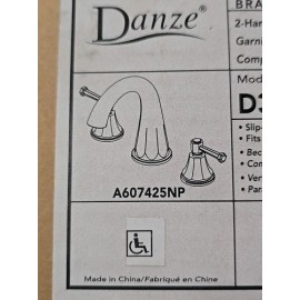 Danze Brandywood Collection Tub Faucet Trim Only D314668BNT Brushed Nickel NEW