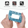 OILbiexn Decorative Outlet Covers Abstract Luxury Blue Gradient Marble 1