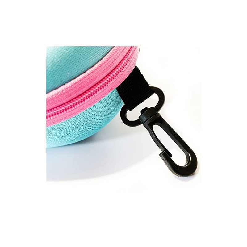 Swimz Swimming Goggle Case - Blue/Pink - Semi Rigid Swimming