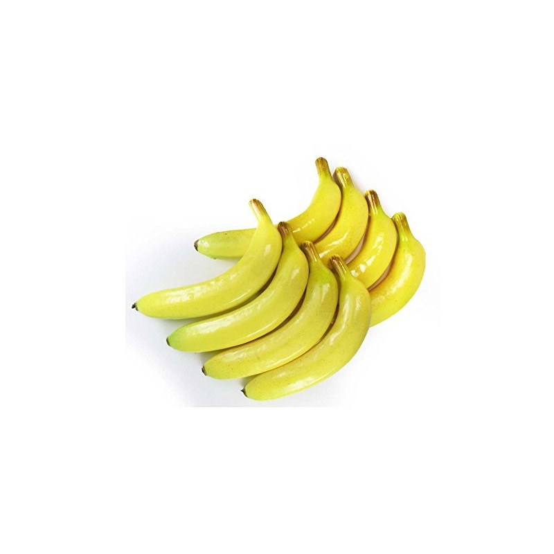 GuCra Banana Lifelike Model Food Sample Fruit Model (AA 8pcs)