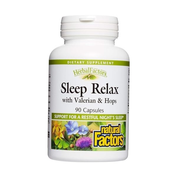 Herbal Factors Sleep Relax Formula by Natural Factors, Natural Sleep