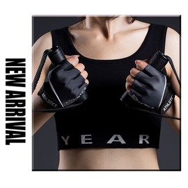 SUJAYU Workout Gloves for Women Men, Gym Gloves for Women Men Gym Gloves for Working Out, Workout Gloves Women Men Fitness Gloves Hand Out Gloves (Black, Large)